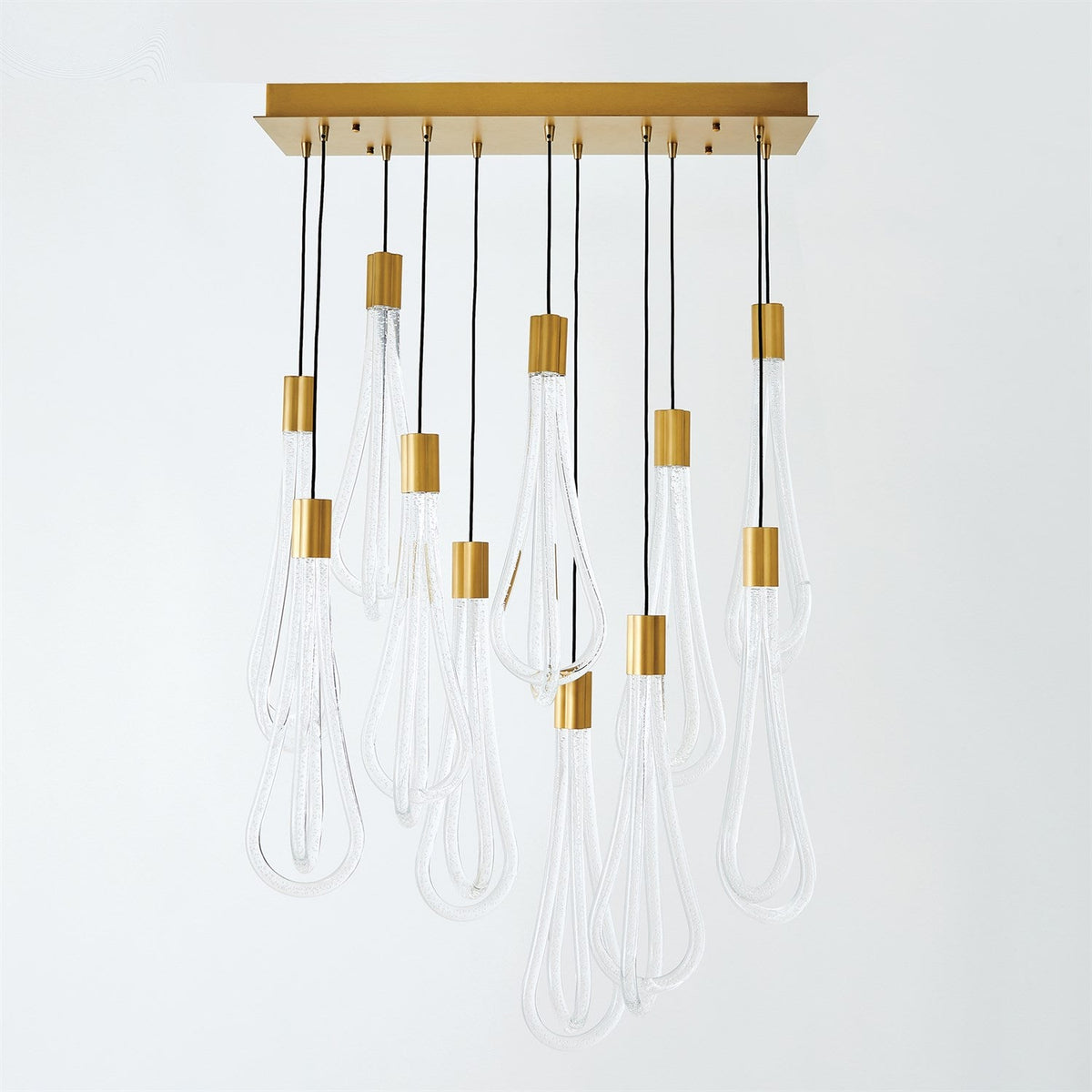 Layered Raindrop 22 Light LED Chandelier