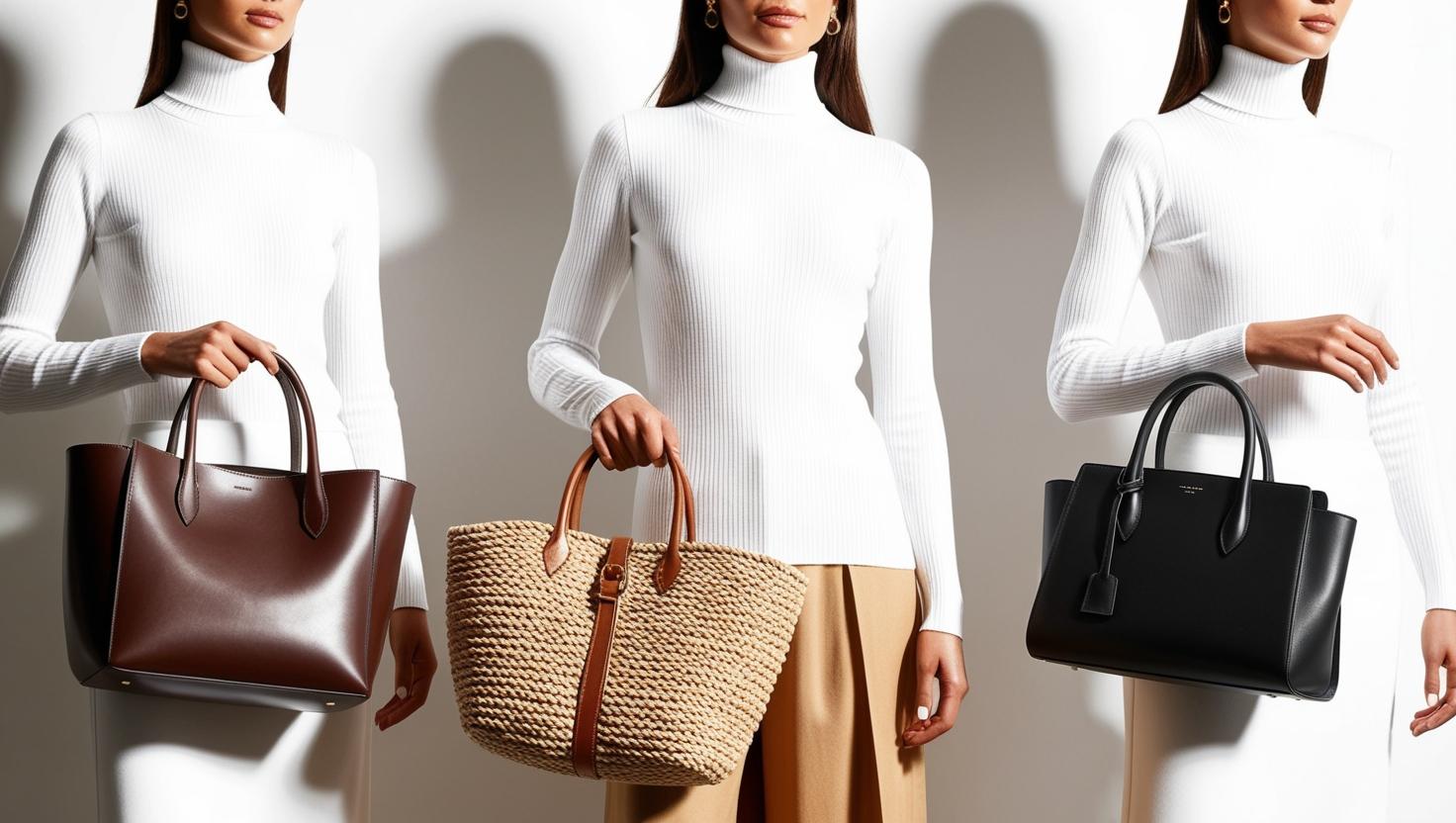A_few_ladies_that_are_wearing_a_white_turtle_necks_and_carrying_different_hand_bag.jpg