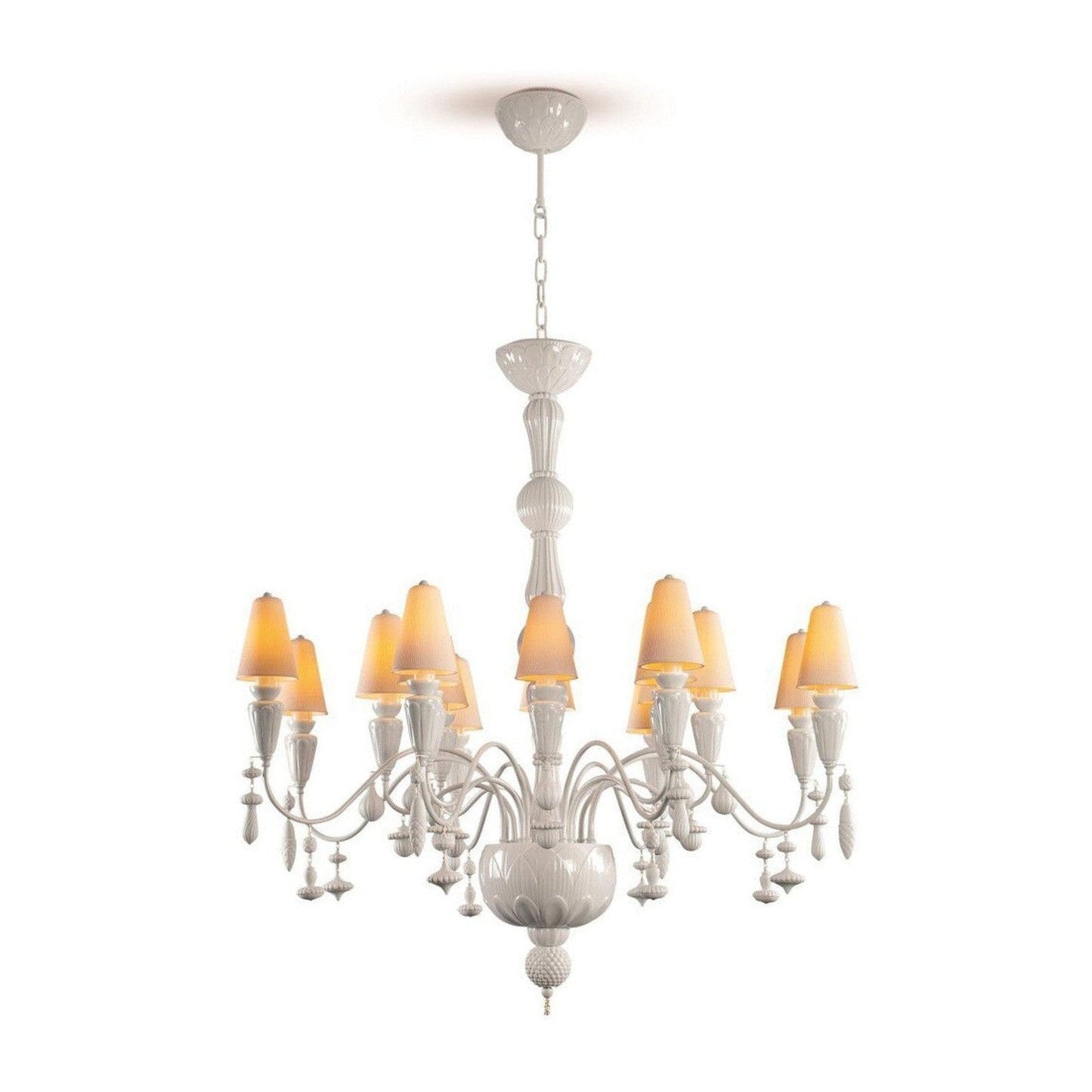 Botanical Porcelain 16 Light Chandelier