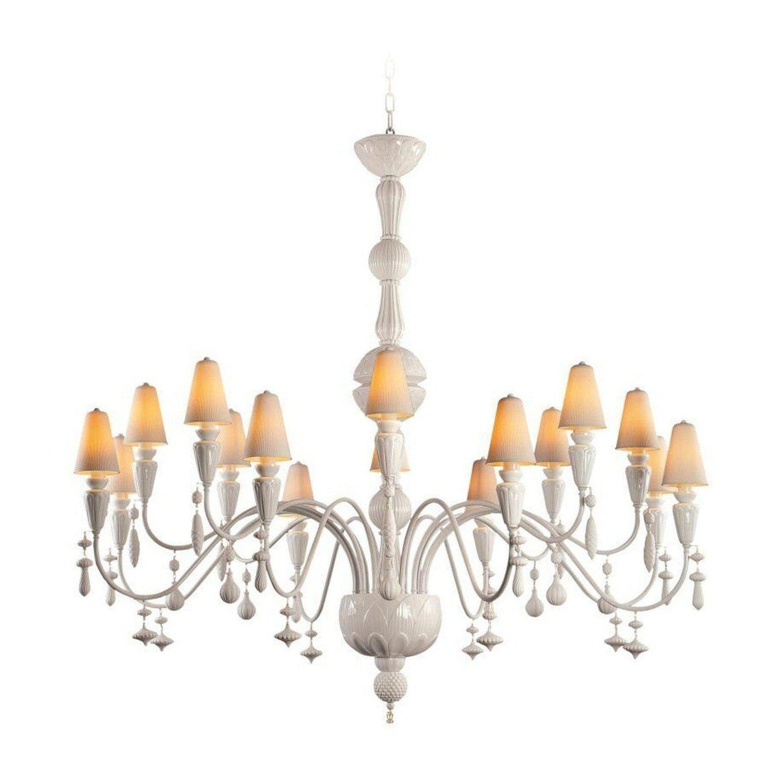Botanical Porcelain 16 Light Chandelier