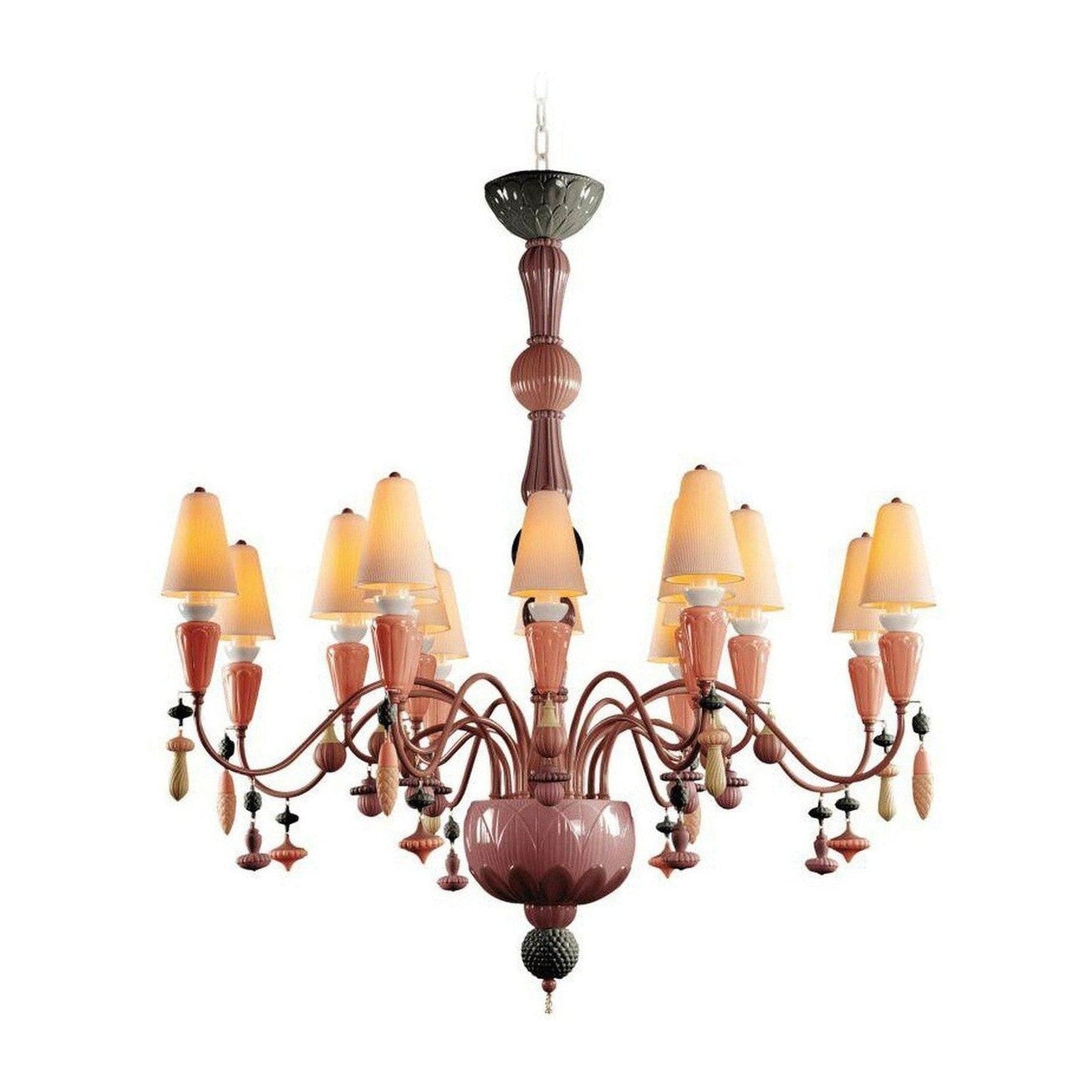 Botanical Porcelain 16 Light Chandelier