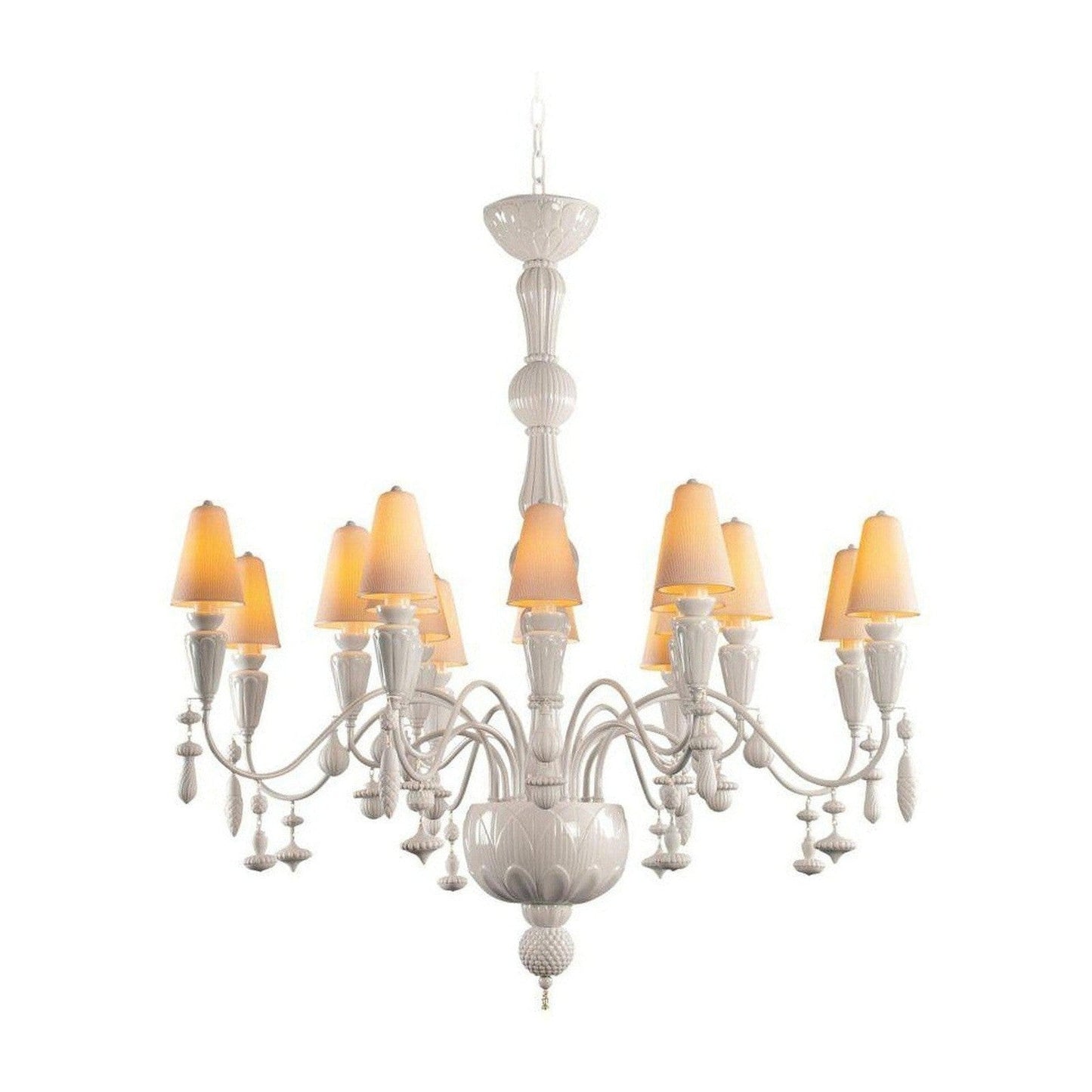Botanical Porcelain 16 Light Chandelier
