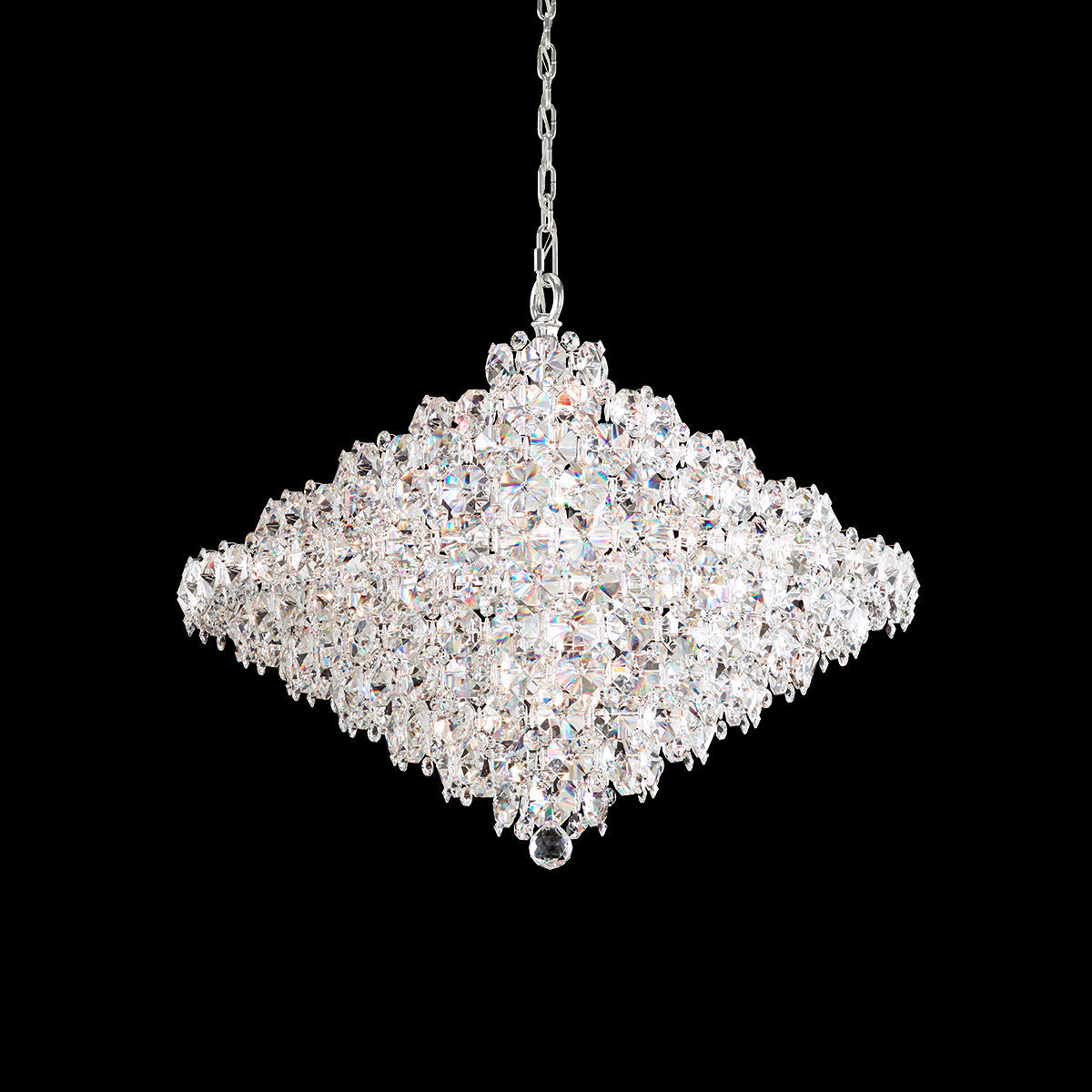 Clustered Clear Crystal Pendant Light / Clear Optic Crystal