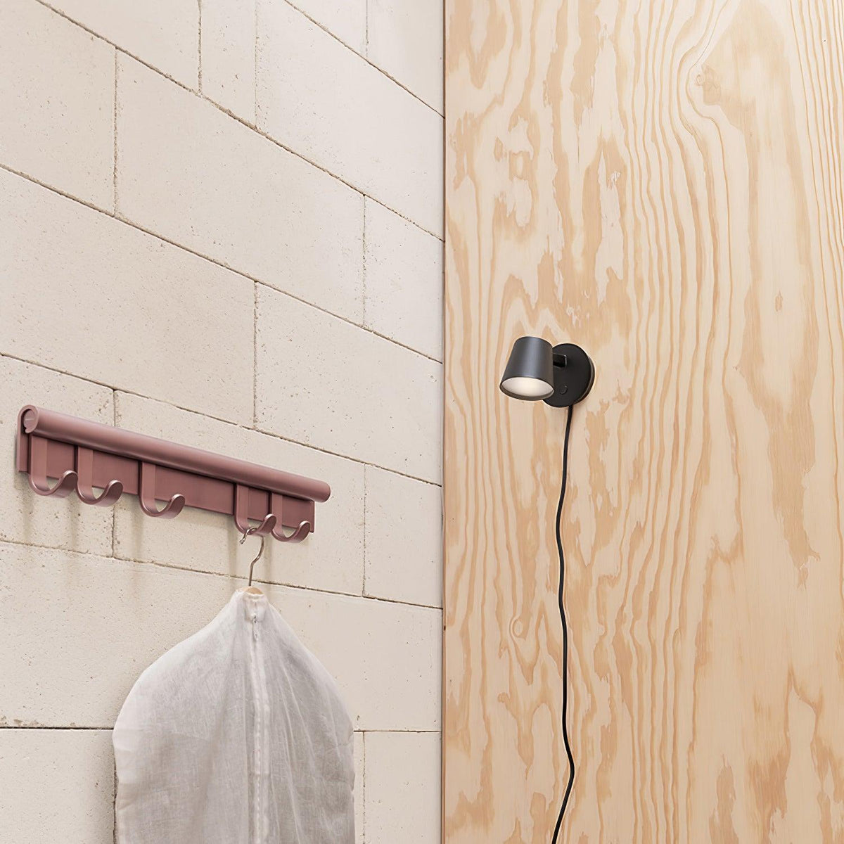 Compact Adjustable Plug-In LED Wall Light