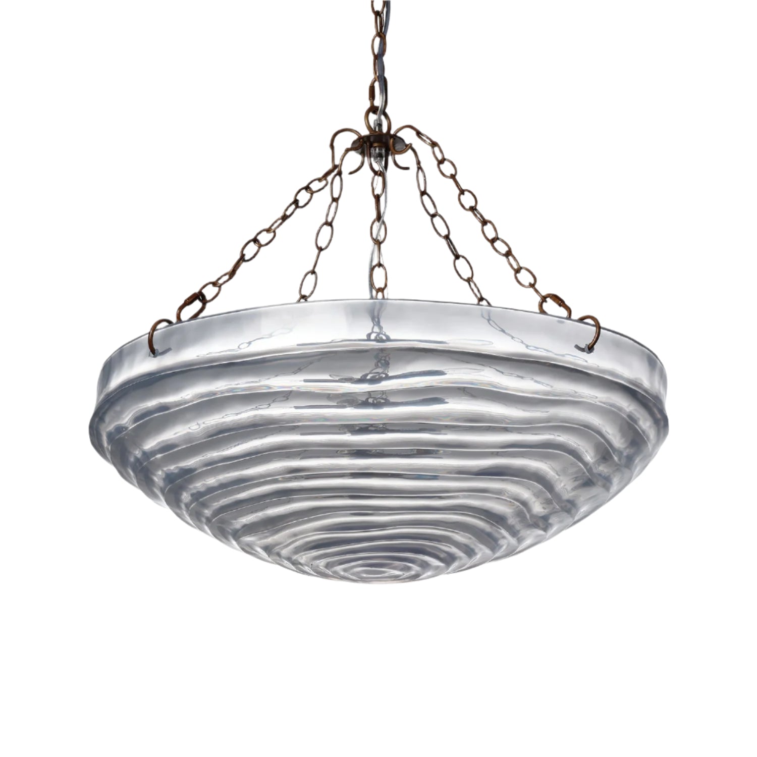 Elegant Multi-Finish Statement Chandelier / Clear/Silver
