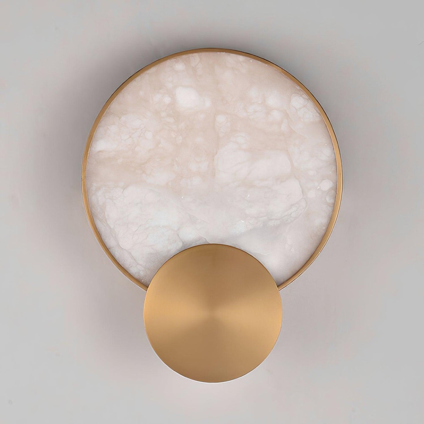 Gold Alabaster Cylinder Wall Light