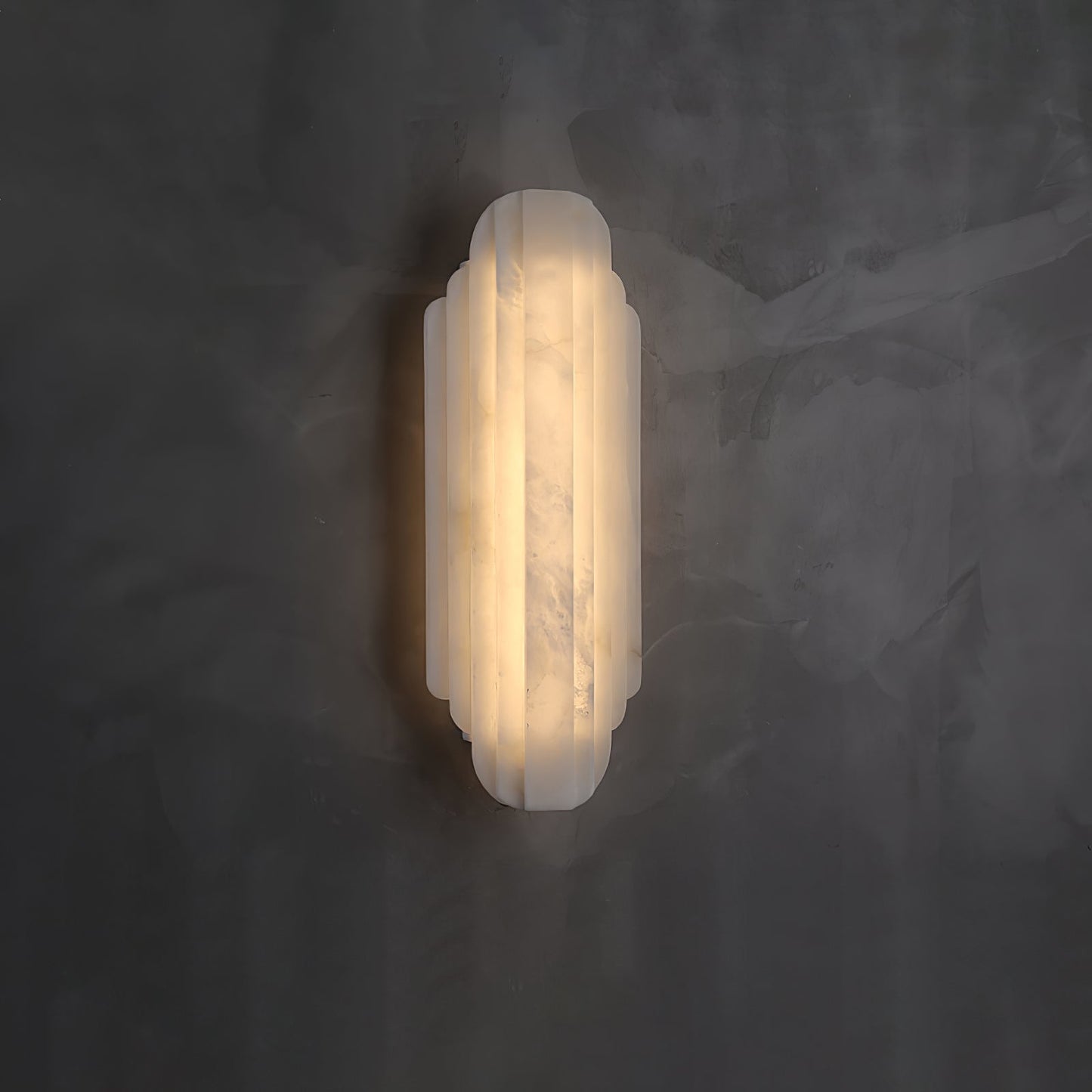 Layered Alabaster LED Wall Sconce