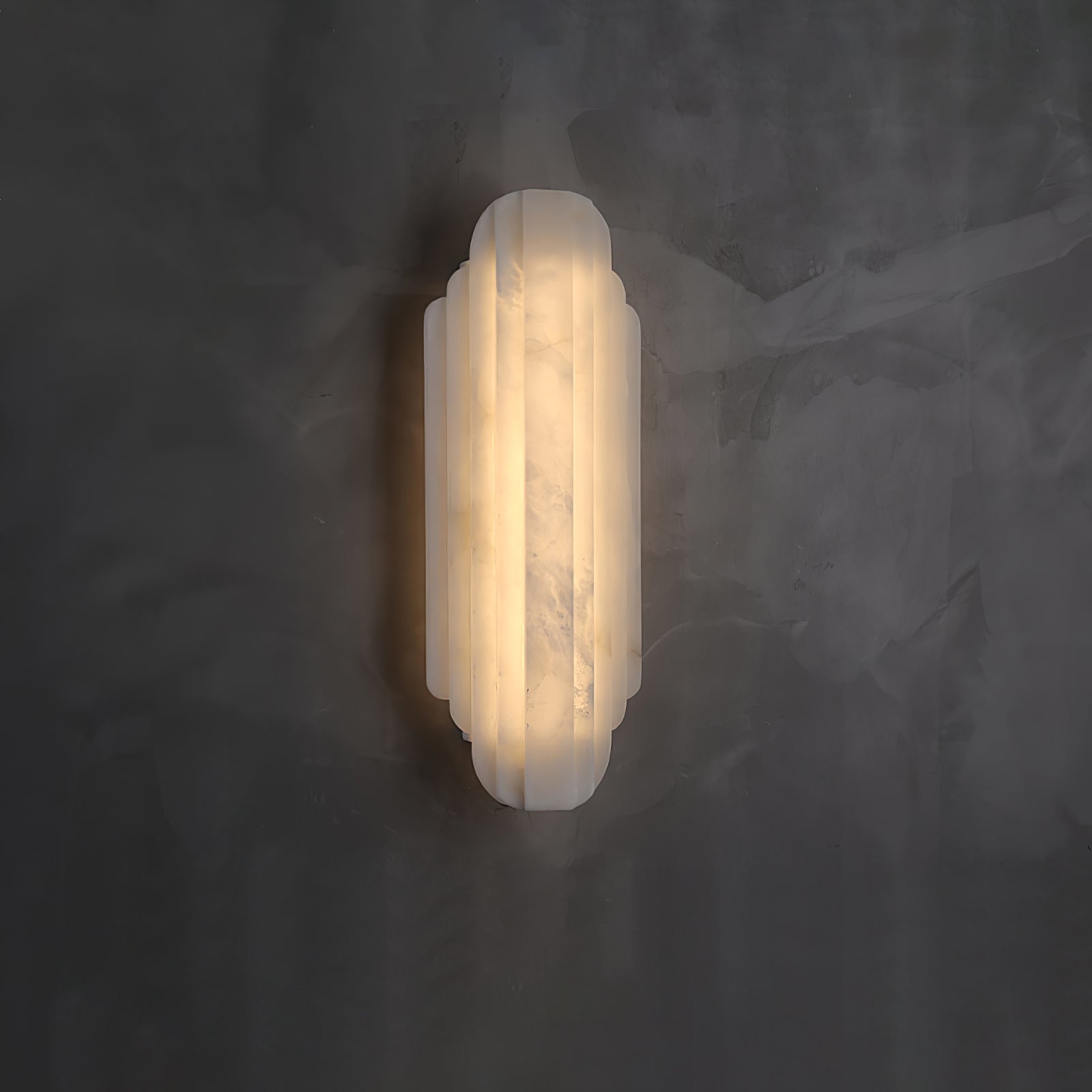Layered Alabaster LED Wall Sconce