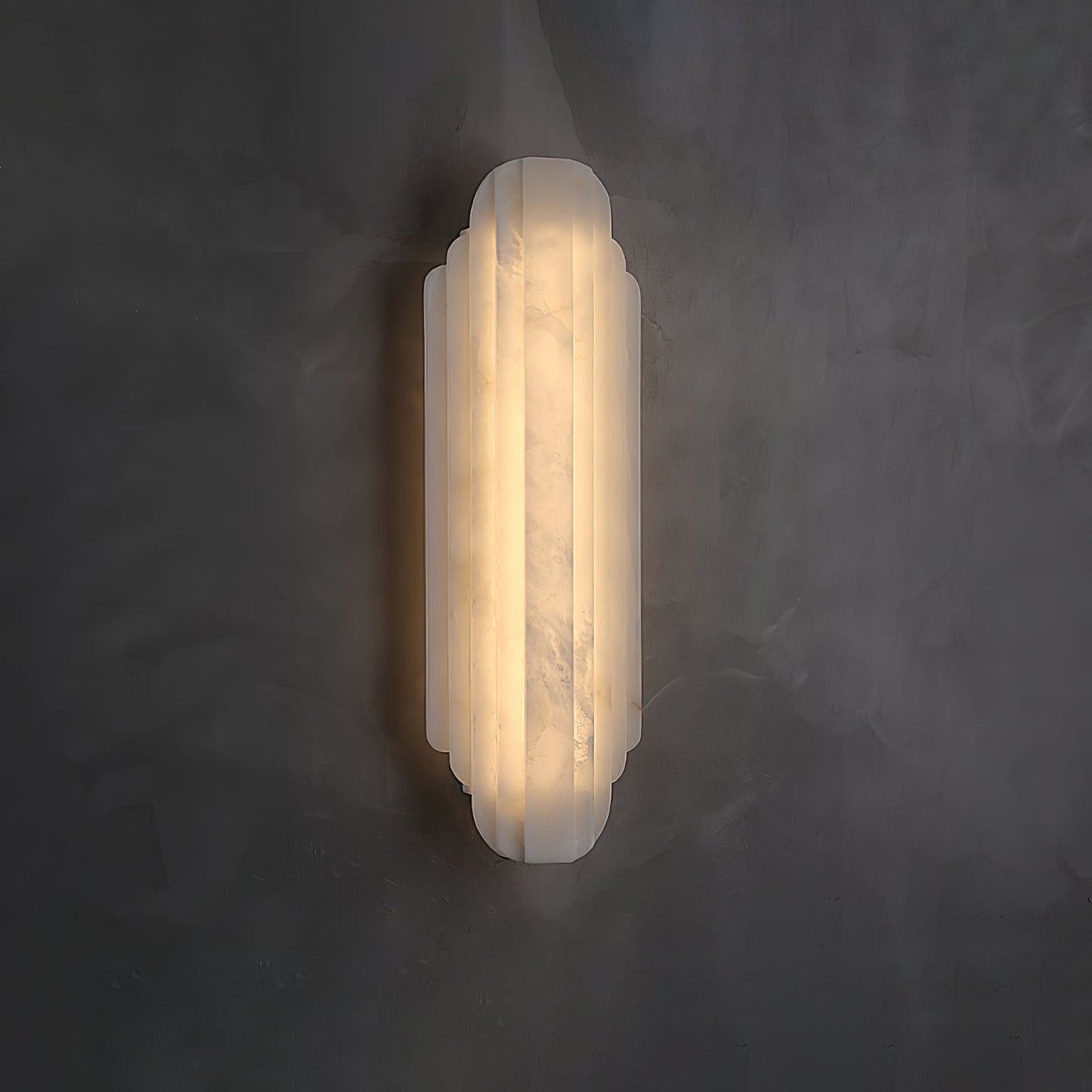 Layered Alabaster LED Wall Sconce