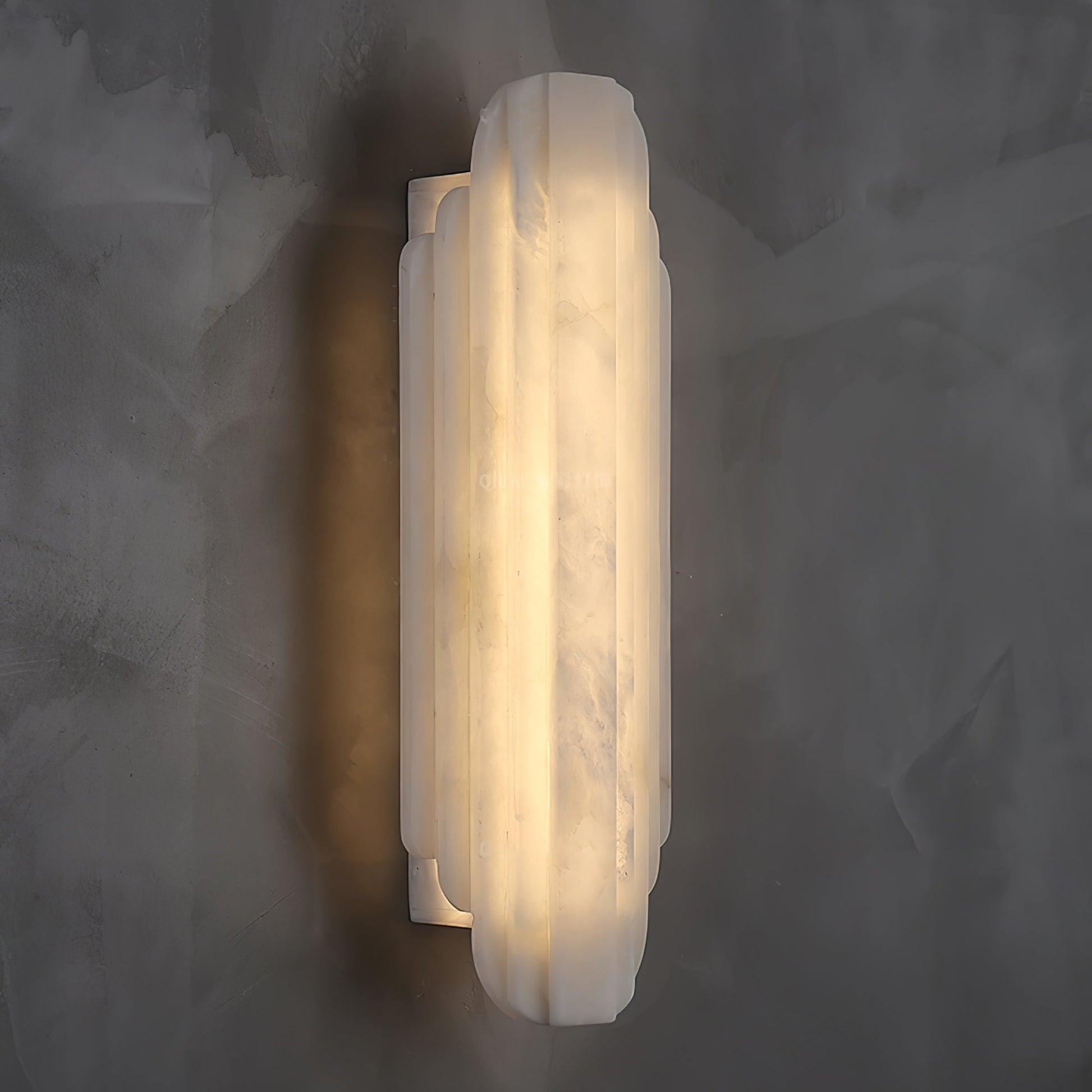 Layered Alabaster LED Wall Sconce
