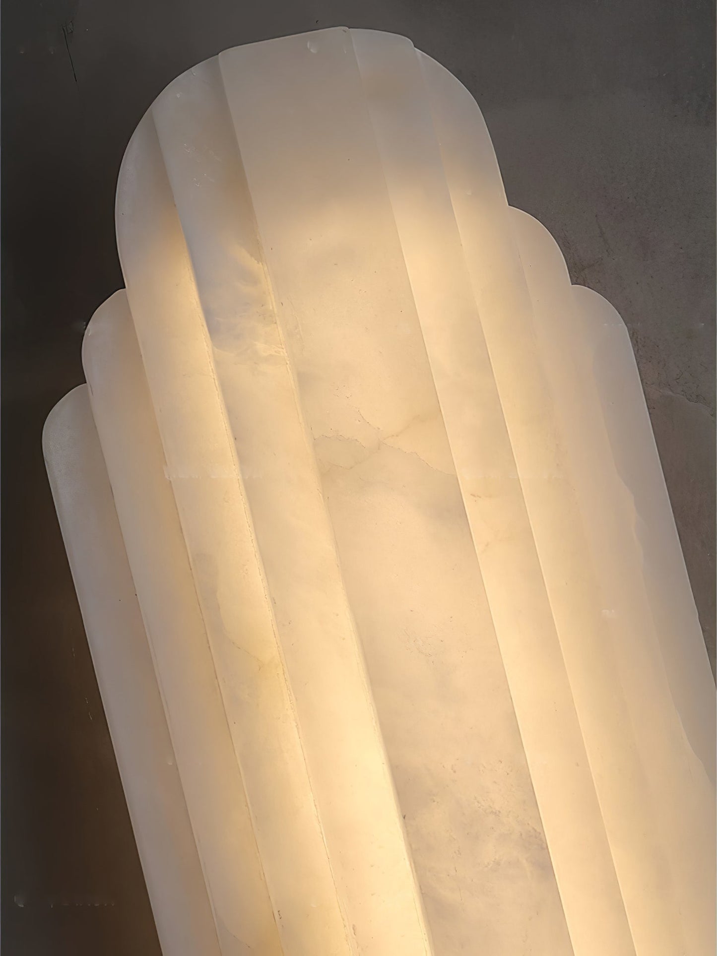 Layered Alabaster LED Wall Sconce