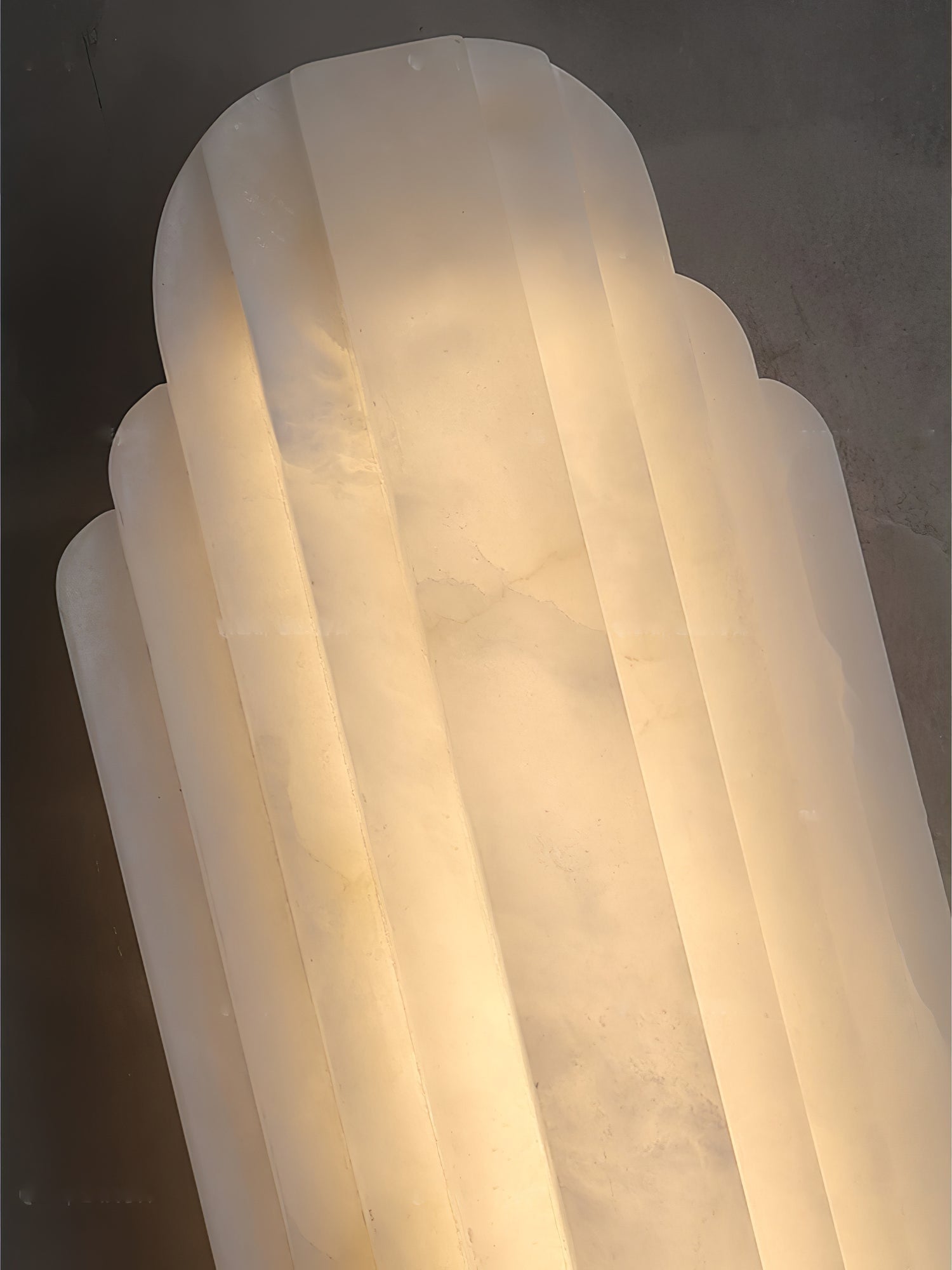 Layered Alabaster LED Wall Sconce