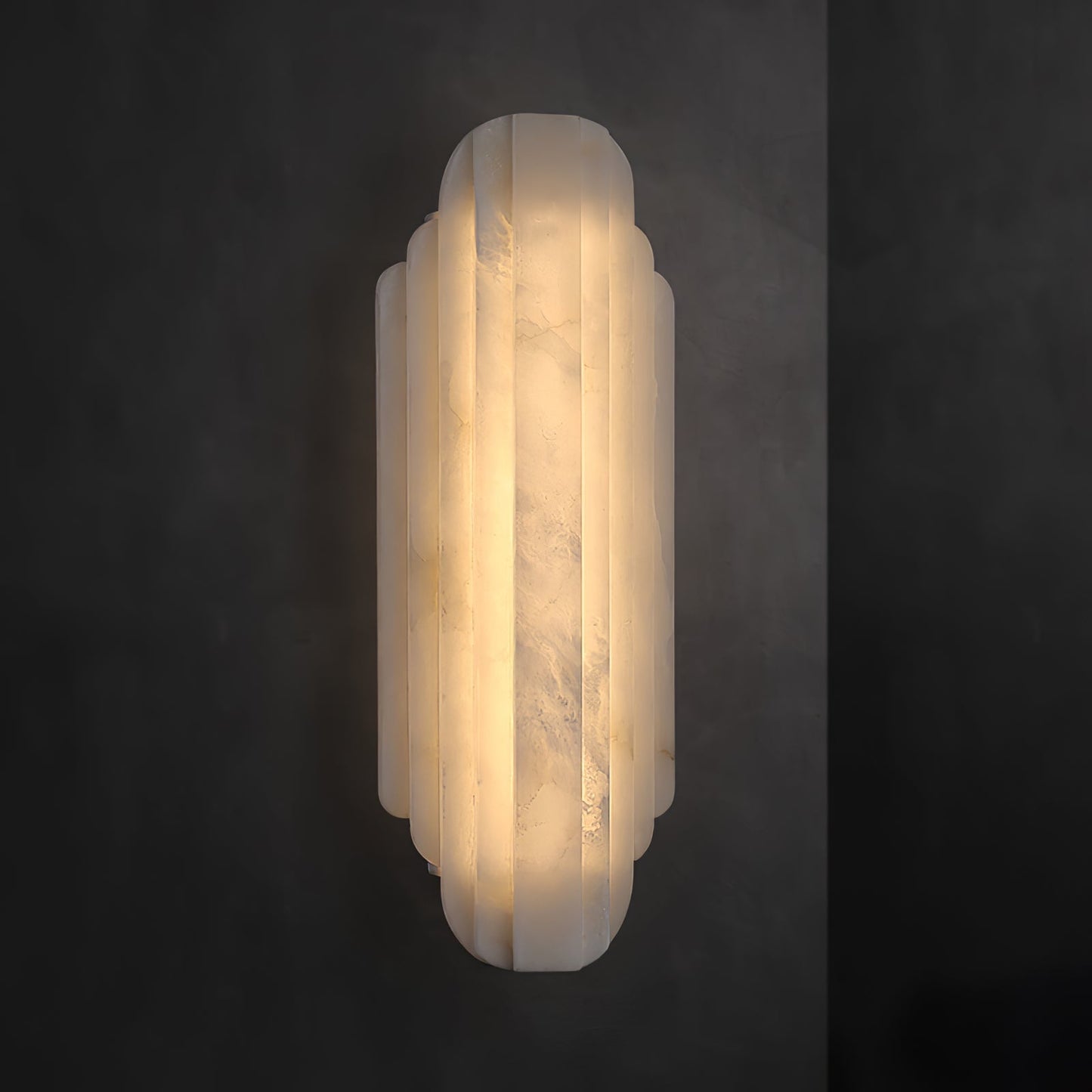 Layered Alabaster LED Wall Sconce
