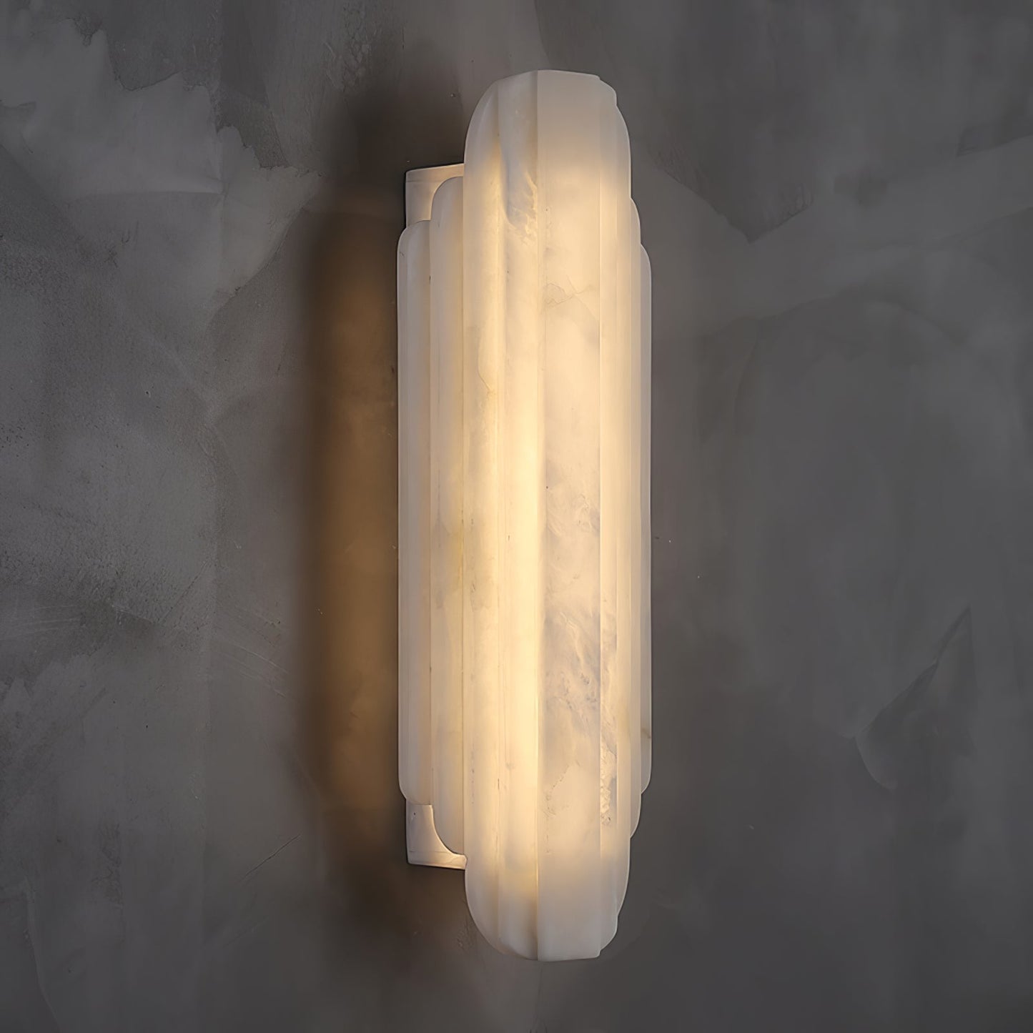 Layered Alabaster LED Wall Sconce