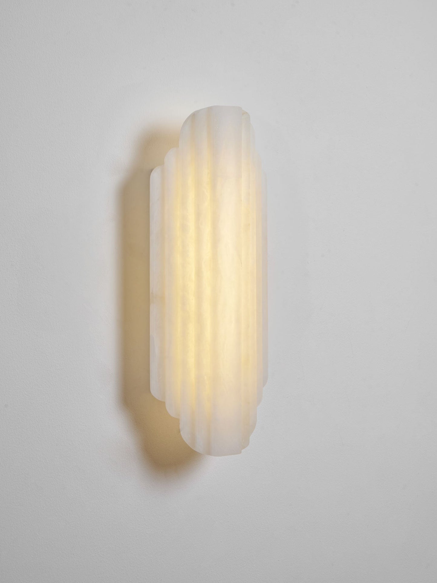 Layered Alabaster LED Wall Sconce