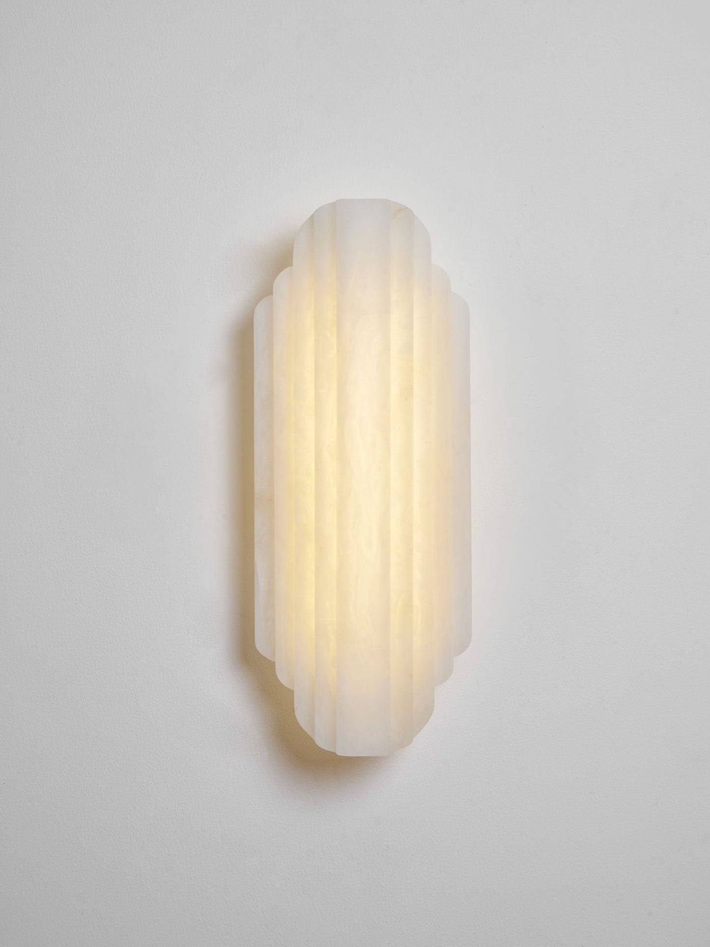Layered Alabaster LED Wall Sconce