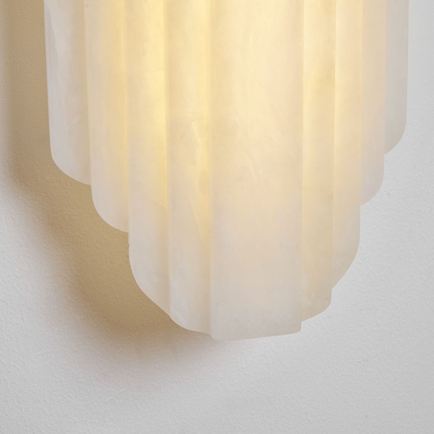Layered Alabaster LED Wall Sconce