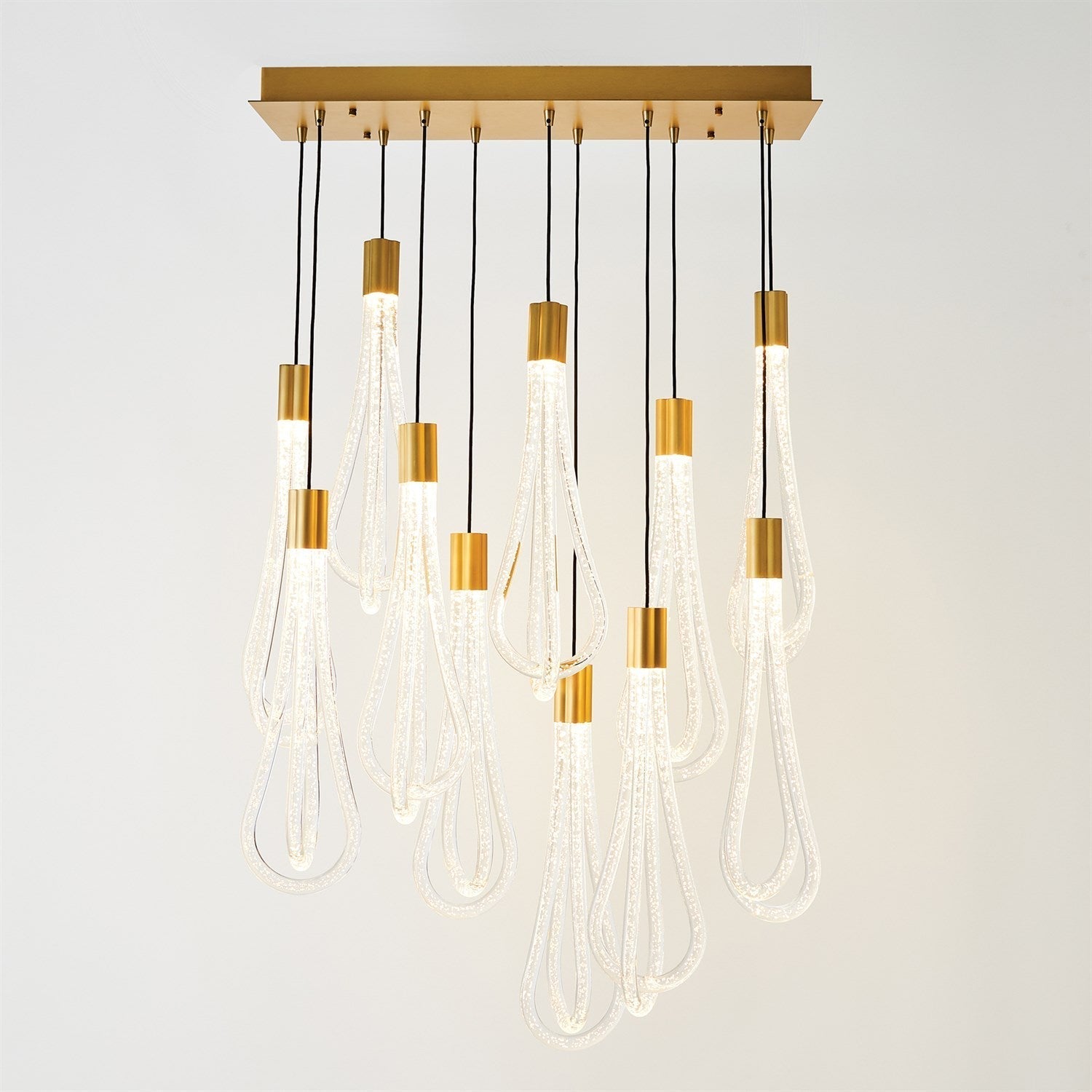 Layered Raindrop 22 Light LED Chandelier / Default Title