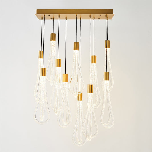 Layered Raindrop 22 Light LED Chandelier / Default Title