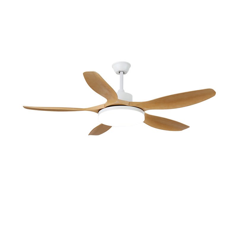 Modern Wood Grain LED Ceiling Fan Light
