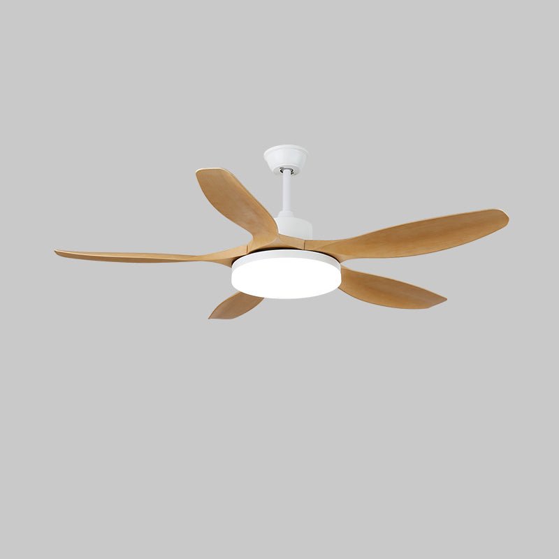 Modern Wood Grain LED Ceiling Fan Light