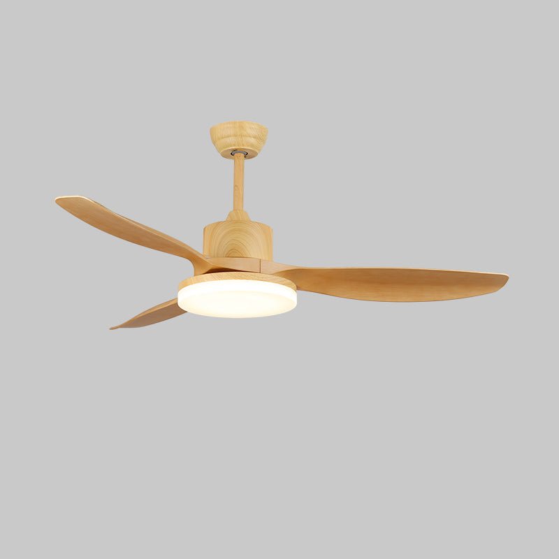 Modern Wood Grain LED Ceiling Fan Light