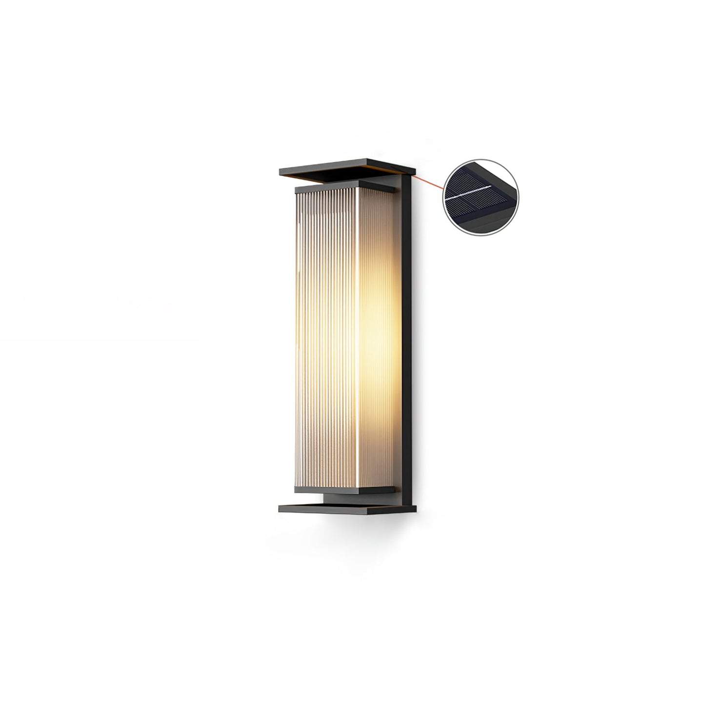 Rectangular Solar LED Outdoor Wall Light