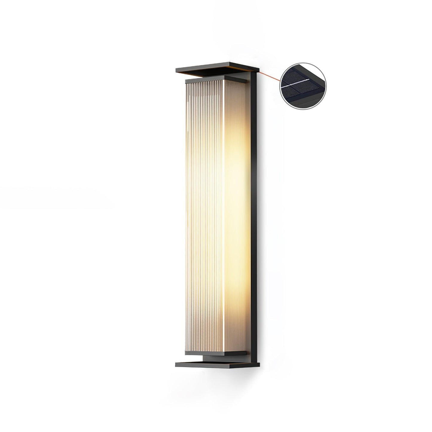Rectangular Solar LED Outdoor Wall Light