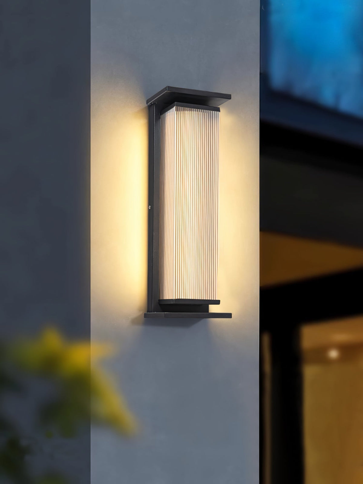 Rectangular Solar LED Outdoor Wall Light