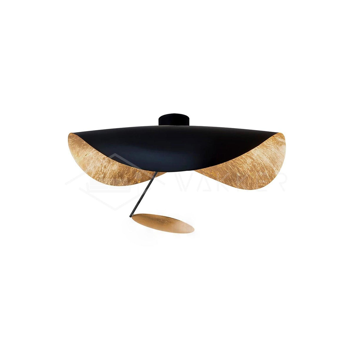 Sculptural Curved Disc LED Ceiling Light