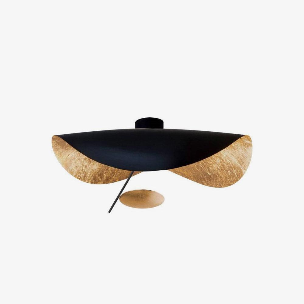 Sculptural Curved Disc LED Ceiling Light