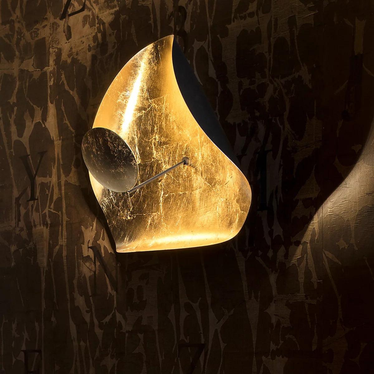 Sculptural Curved Disc LED Ceiling Light