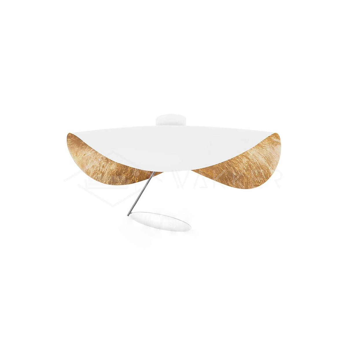 Sculptural Curved Disc LED Ceiling Light