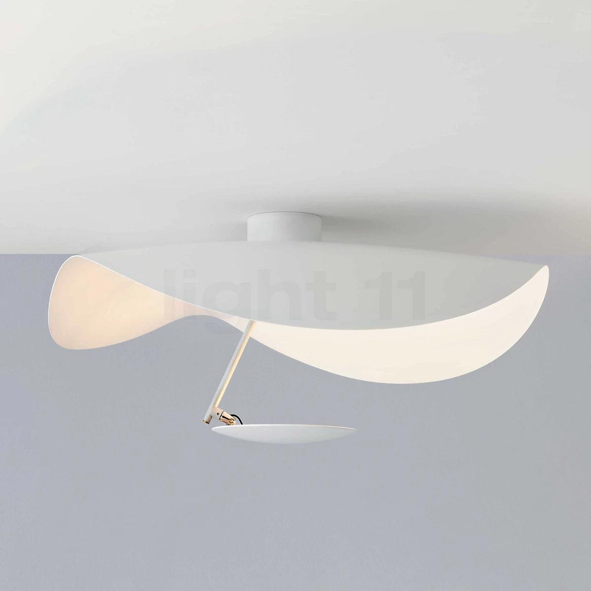 Sculptural Curved Disc LED Ceiling Light