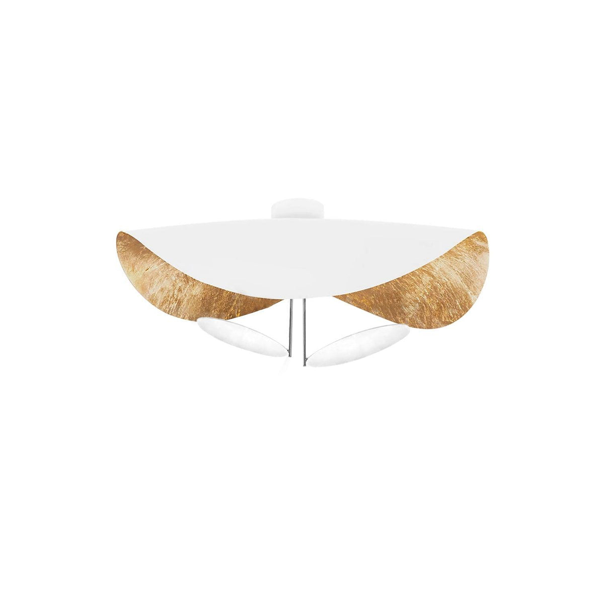 Sculptural Curved Disc LED Ceiling Light