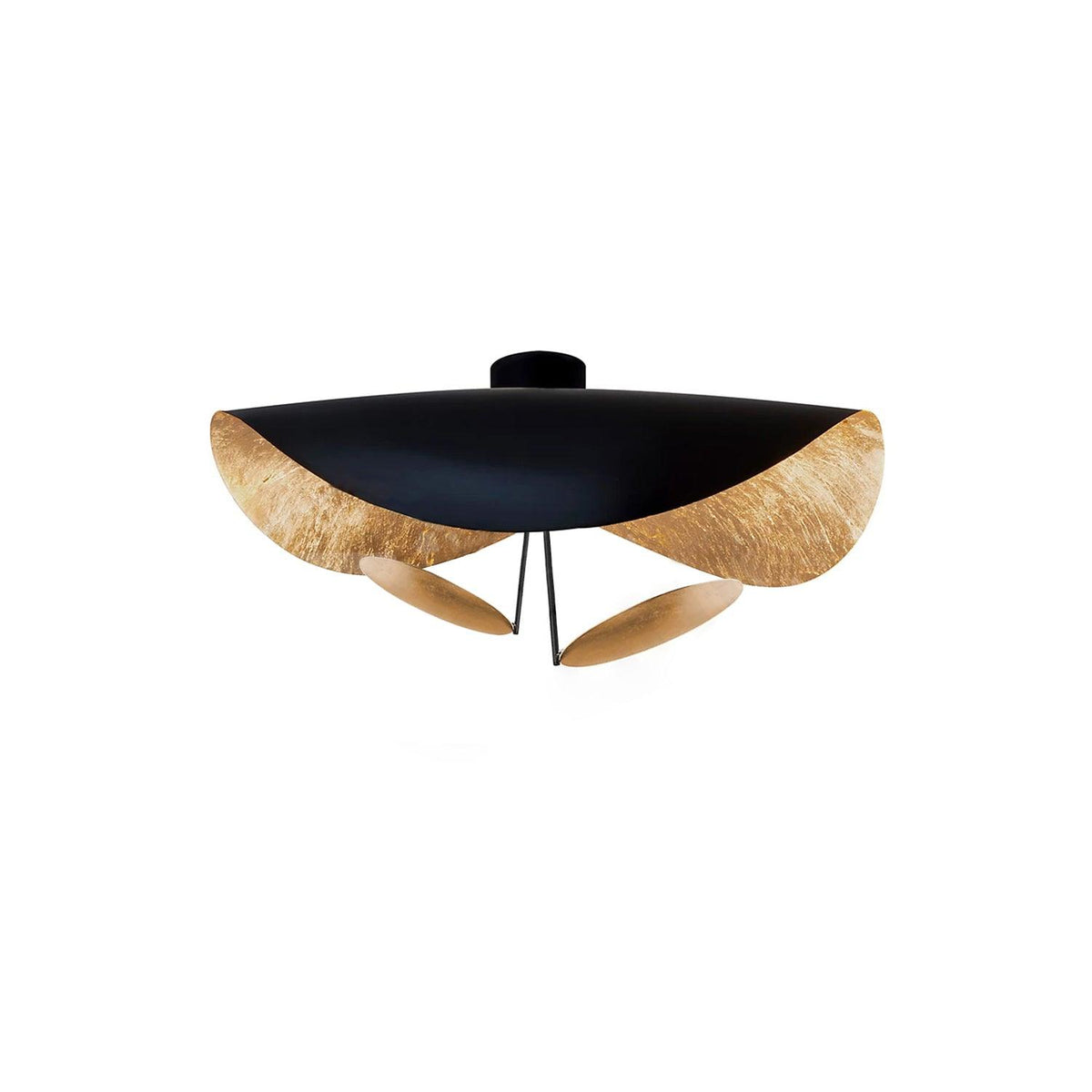 Sculptural Curved Disc LED Ceiling Light