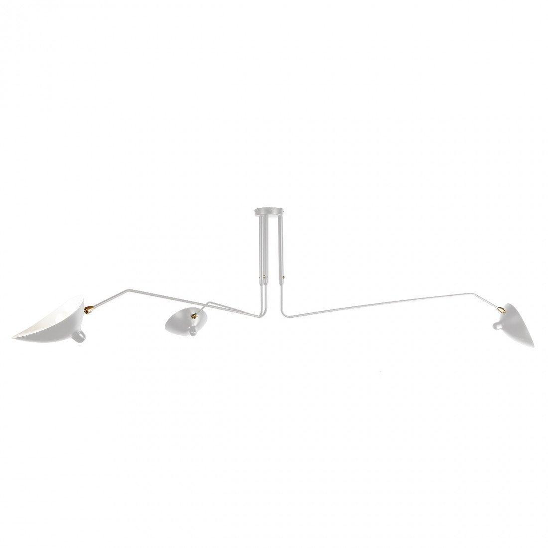 Sculptural Multi-Arm Ceiling Light