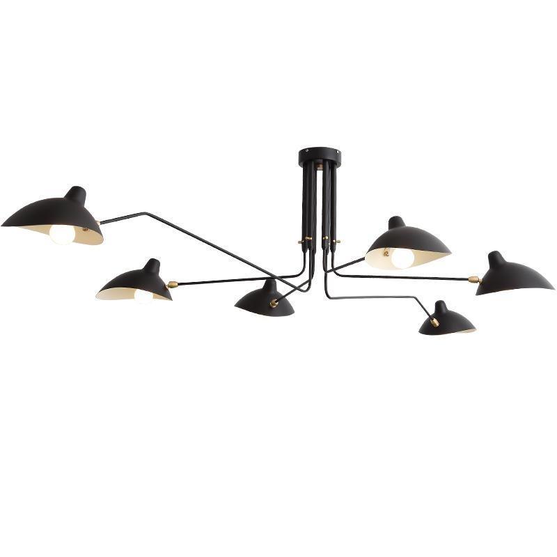 Sculptural Multi-Arm Ceiling Light