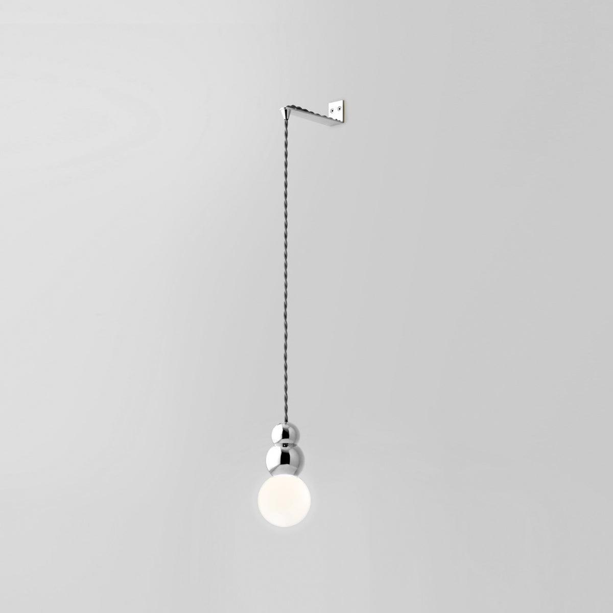Suspended Glass Globe Wall Light