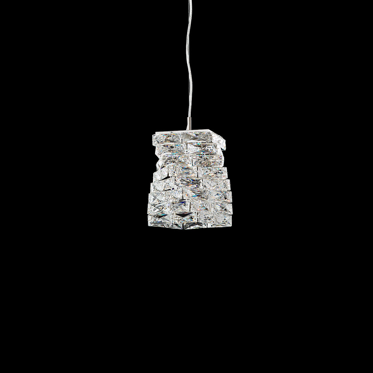 Twisted Crystal Column Mini Pendant / Default Title
